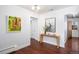 Bright entryway with hardwood floors, modern decor, and convenient access to other rooms at 3001 S Josephine St, Denver, CO 80210