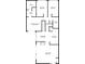 Floorplan illustrating bedrooms, kitchen, living room, and dining areas measurements at 7255 S Vine St, Centennial, CO 80122