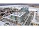 Stunning aerial view of complex overlooking scenic landscape with distant lake at 4200 W 17Th Ave # 619, Denver, CO 80204