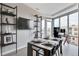 Bright dining area with floor-to-ceiling windows and modern decor at 4200 W 17Th Ave # 619, Denver, CO 80204