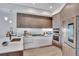 Modern kitchen featuring sleek cabinets, stainless steel appliances, and stylish lighting at 4200 W 17Th Ave # 619, Denver, CO 80204