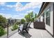 Inviting deck with chairs and a beautiful neighborhood view, perfect for relaxing outdoors at 47 Harrison, Denver, CO 80206