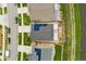 A bird's eye view of a house with solar panels on the roof at 15061 W 70Th Ave, Arvada, CO 80007