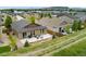 Aerial view of home, showcasing patio, and neighborhood at 15061 W 70Th Ave, Arvada, CO 80007