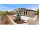 Aerial view of a backyard with a patio in a fenced yard at 15061 W 70Th Ave, Arvada, CO 80007