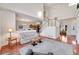 Bright and airy living room featuring hardwood floors and an open floor plan at 11803 W Stanford Dr, Morrison, CO 80465