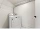 Practical laundry area with a dryer and functional storage space, neatly organized and ready for use at 8100 W Quincy Ave # A8, Littleton, CO 80123