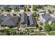 Stunning aerial view of new residential construction featuring manicured lawns and modern home designs at 4565 Colorado River Dr, Firestone, CO 80504
