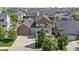 A bird's eye view of the home nestled in a beautiful residential neighborhood at 4565 Colorado River Dr, Firestone, CO 80504