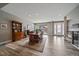 Bright dining area boasting hardwood floors and contemporary finishes at 4565 Colorado River Dr, Firestone, CO 80504