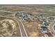 An aerial photograph that shows the road layout and location of a neighborhood at 4807 River Highlands Loop, Elizabeth, CO 80107