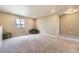 Spacious bonus room with carpeting, natural light, and a view of the neighborhood at 4807 River Highlands Loop, Elizabeth, CO 80107