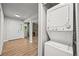 Convenient laundry area with washer and dryer, located near the entry, for efficient household tasks at 2678 S Xanadu Way # C, Aurora, CO 80014
