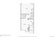 Floor plan for first level featuring garage, laundry room, bathroom, kitchen, and living room at 6418 Silver Mesa Dr # C, Highlands Ranch, CO 80130