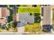 Aerial view of the property showcasing the backyard and surrounding neighborhood at 6369 W 69Th Ave, Arvada, CO 80003