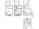 Detailed floor plan showcasing the layout of the lower, main, and upper levels with spacious rooms and functional design at 24207 E 53Rd Dr, Aurora, CO 80019