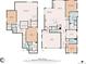 Complete floor plan of home includes basement and main level layout, dimensions, and features at 7743 S Quantock Way, Aurora, CO 80016