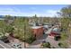 Aerial view showcases this brick home's location and neighborhood amenities at 1717 E 22Nd Ave, Denver, CO 80205