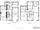 Detailed floor plan showcasing the layout of this two-story home, including room dimensions and closet locations at 1717 E 22Nd Ave, Denver, CO 80205
