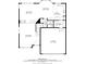 First-floor floor plan showing living room, Gathering room, kitchen, dining area, bathroom, laundry and garage at 9869 Burberry Way, Highlands Ranch, CO 80129