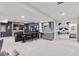Finished basement featuring a wet bar, theater seating, and panda mural at 11025 Watermark St, Parker, CO 80134