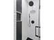 Modern shower featuring subway tile, black fixtures, and a built in shelf at 11025 Watermark St, Parker, CO 80134