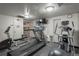 Resident gym with cardio machines, exercise equipment, and TV at 800 N Pearl St # 702, Denver, CO 80203