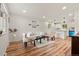 Bright and airy living room features hardwood floors, modern decor and an open floor plan at 871 S Worchester St, Aurora, CO 80012