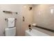 This is a well-lit bathroom, with updated fixtures, and a shower and tub combination at 4570 E Yale Ave # 1004, Denver, CO 80222