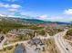 Stunning aerial shot of mountain properties and homes surrounded by lush forests and snow-capped mountain ranges at 10 River Park Dr # A, Breckenridge, CO 80424