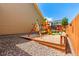 Safe backyard playground with a swing set, slide and plenty of space to play at 16321 Clayton St, Thornton, CO 80602
