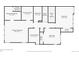 Detailed floor plan showcasing the layout of the home's second floor at 7203 W Pacific Ave, Lakewood, CO 80227