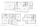 Detailed floor plan showcasing the layout of the home's first and second floors with a basement at 7203 W Pacific Ave, Lakewood, CO 80227