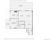 Detailed floor plan of the apartment showcasing the layout of the bedrooms, living spaces, and balconies at 1950 N Logan St # 411, Denver, CO 80203