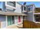 Townhouse with charming architecture, window boxes and a balcony at 2557 S Dover St # 30, Lakewood, CO 80227