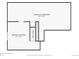 Floor plan of unfinished basement with stairs and access to the finished basement at 4267 Ashcroft Ave, Castle Rock, CO 80104