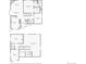Floor plan showing layout of first floor and basement featuring bedrooms, bathrooms, kitchen, and living spaces at 15635 Dawson Creek Dr, Monument, CO 80132