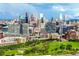 Expansive city view showcasing the downtown skyline and green park space at 1590 Little Raven St # 702, Denver, CO 80202