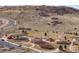 An aerial view of the playground and open field space with picnic tables in the neighborhood at 2464 Garganey Dr, Castle Rock, CO 80104