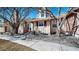 Close up view of a home's exterior, emphasizing its architecture and landscaping at 3401 W 98Th Dr # C, Westminster, CO 80031