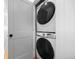 Modern stackable washer and dryer at 3409 Navajo St, Denver, CO 80211