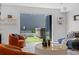 Cozy living room featuring a sliding glass doors which lead to a private outdoor hot tub at 3409 Navajo St, Denver, CO 80211