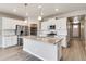 Modern kitchen with white cabinets and granite countertops at 18359 Field Mint Pt, Parker, CO 80134