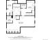 This is the floor plan showing the below-ground level, including a Gathering room, laundry room, and storage at 3820 S Grant St, Englewood, CO 80113
