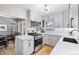 Modern kitchen with sleek cabinets, stainless steel appliances, and plenty of counter space at 3820 S Grant St, Englewood, CO 80113