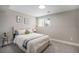 Cozy bedroom with a cushioned headboard, a window with a view, and soft textures creating a relaxing atmosphere at 909 Reynolds Farm Ln # C2, Longmont, CO 80503