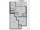 Basement floor plan includes recreation room, bedroom with bath, and unfinished storage at 9334 Quartz St, Arvada, CO 80007