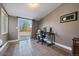 Home office with tile flooring, a sliding glass door and natural light at 7110 S Cherry Dr, Centennial, CO 80122