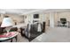 Spacious basement area with living area with entertainment center and an office area at 5997 S Yakima St, Aurora, CO 80015