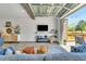 Stylish living area with comfortable seating and open access to the patio at 4021 S Teller St, Lakewood, CO 80235